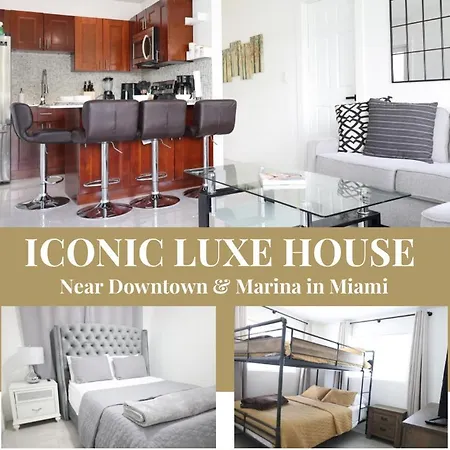 Great Luxe House Near Downtown & Marina In Miami Villa